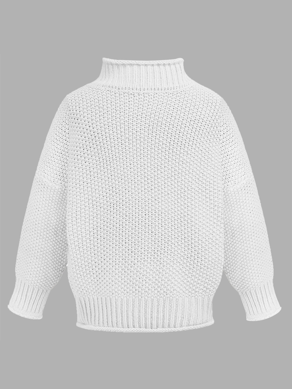 Turtleneck Long Sleeve Sweater - ClassiQ