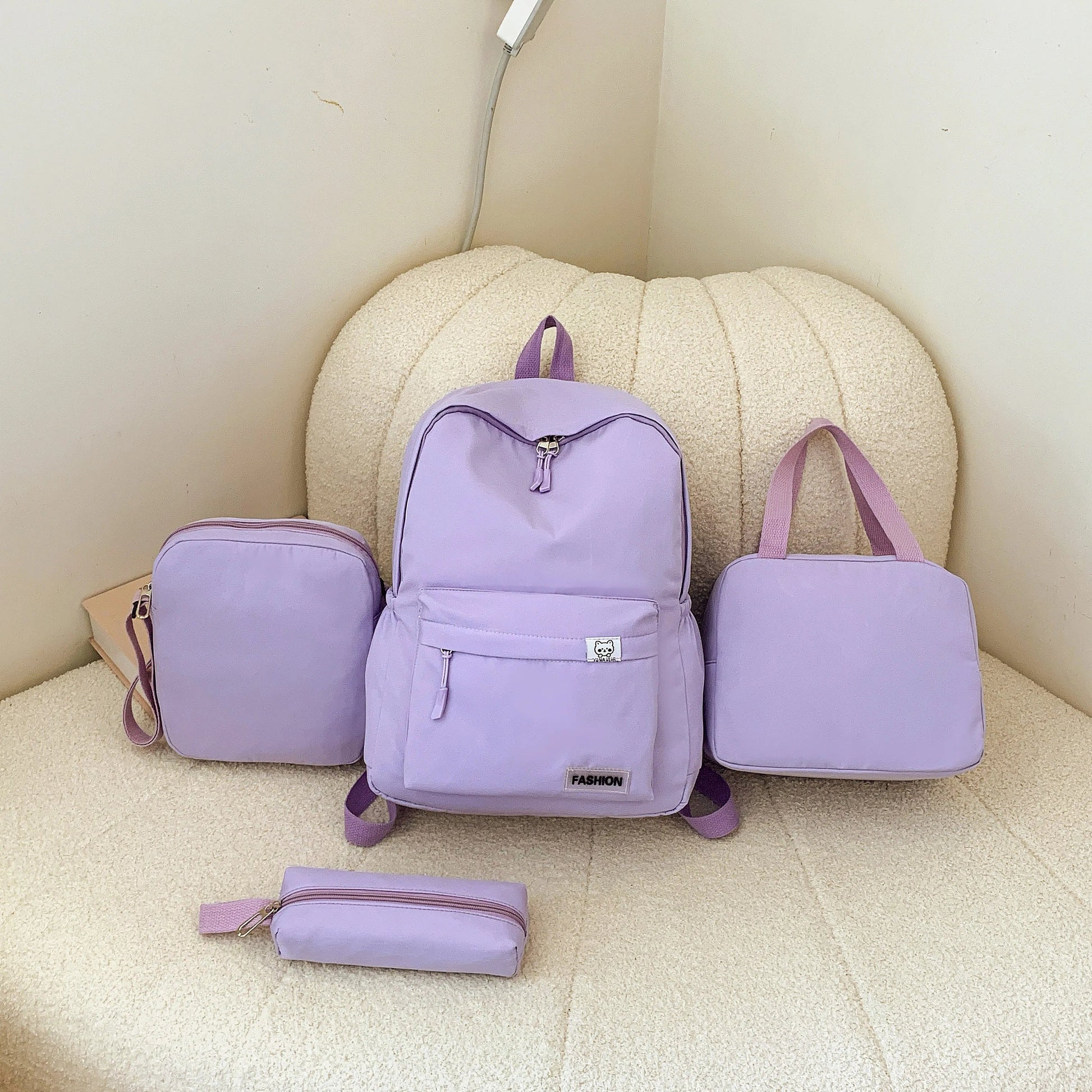 4 - Piece Canvas Bag SetBag