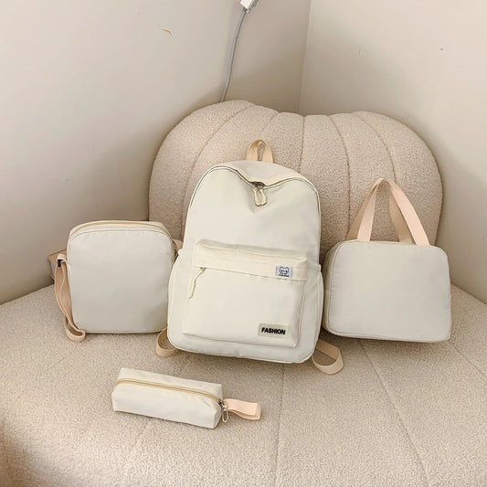 4 - Piece Canvas Bag SetBag