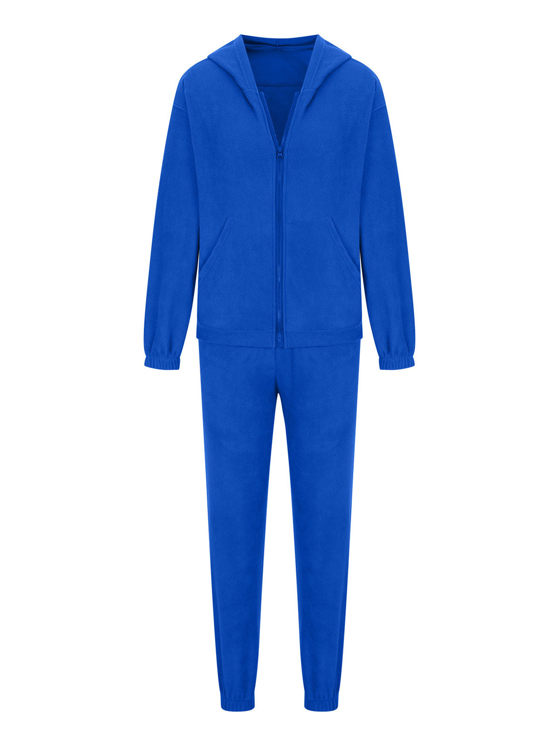 Zip Up Long Sleeve Hoodie and Joggers Set - ClassiQ