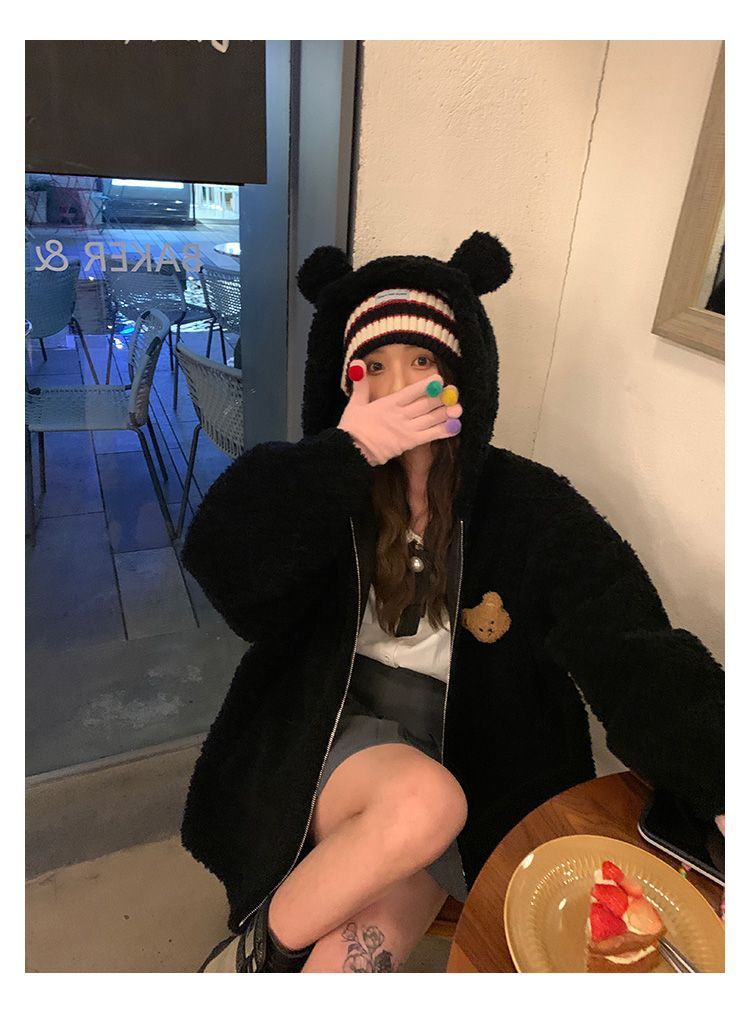 Lamb Wool Zipper Coat For Women ClassiQ