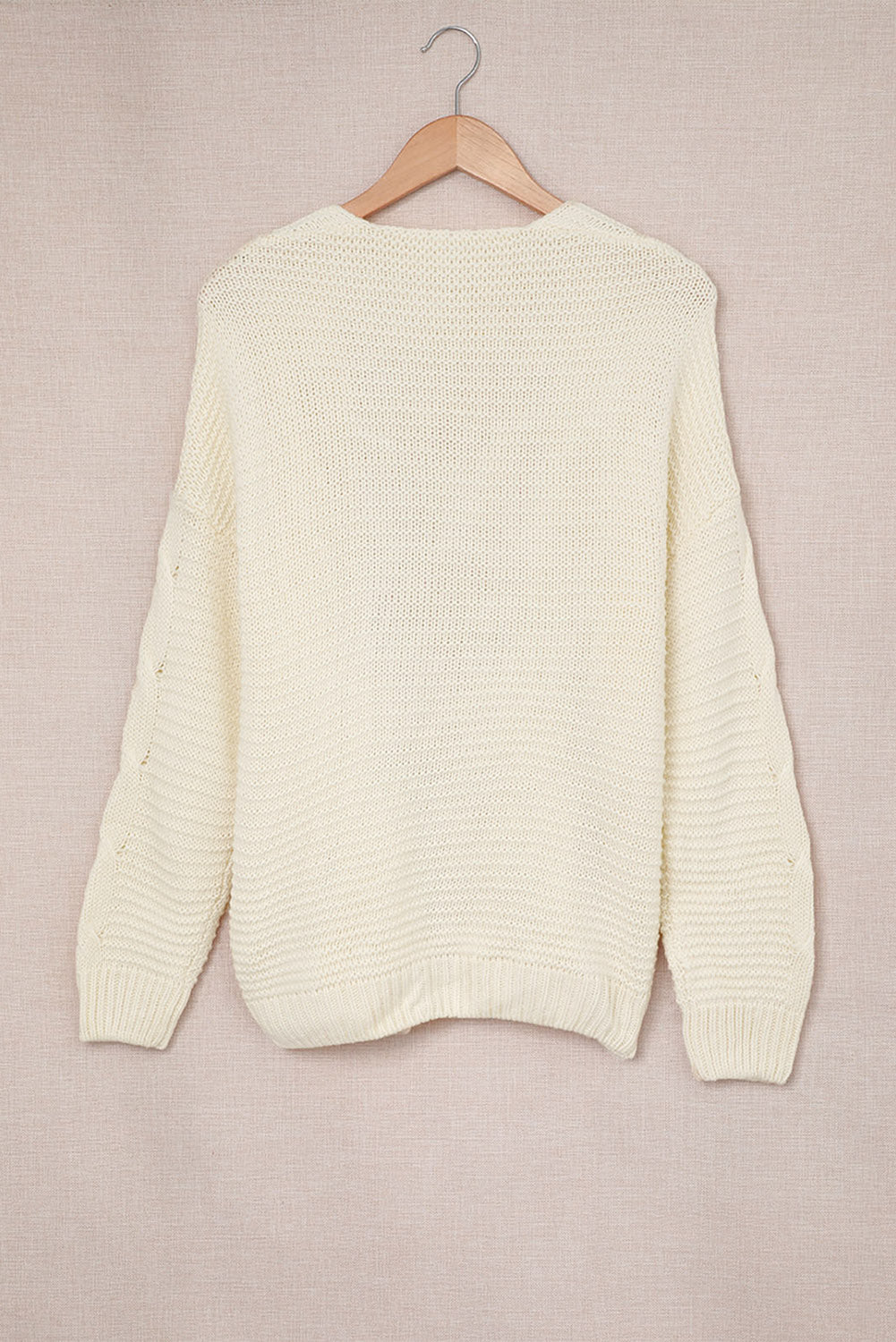 Cable-Knit Open Front Cardigan - ClassiQ