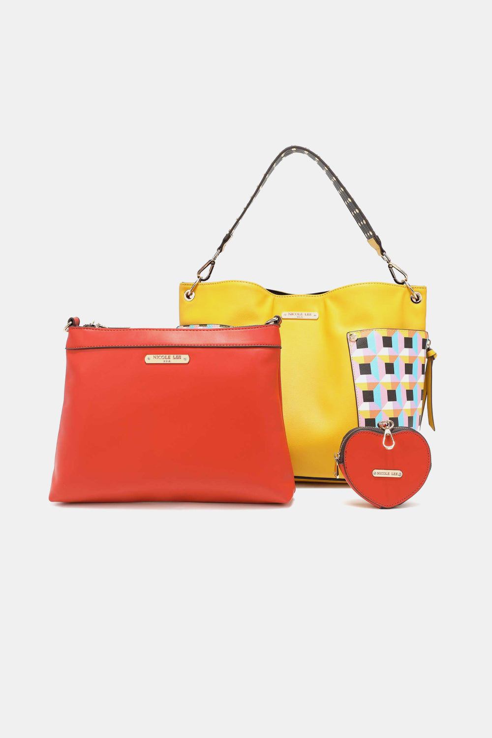 Nicole Lee USA Quihn 3-Piece Handbag Set - ClassiQ