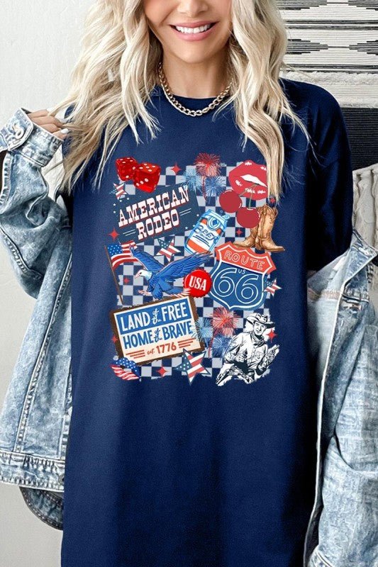 4th of July Collage Graphic Plus Heavy Cotton Tee
