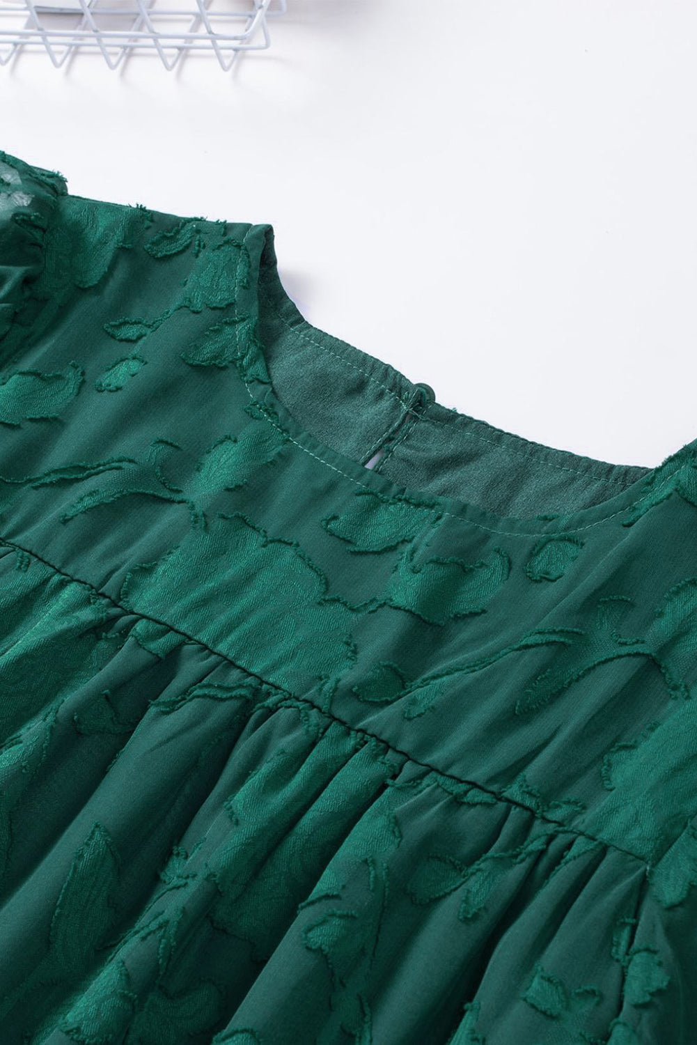 Round Neck Puff Sleeve Blouse - Classique Collection