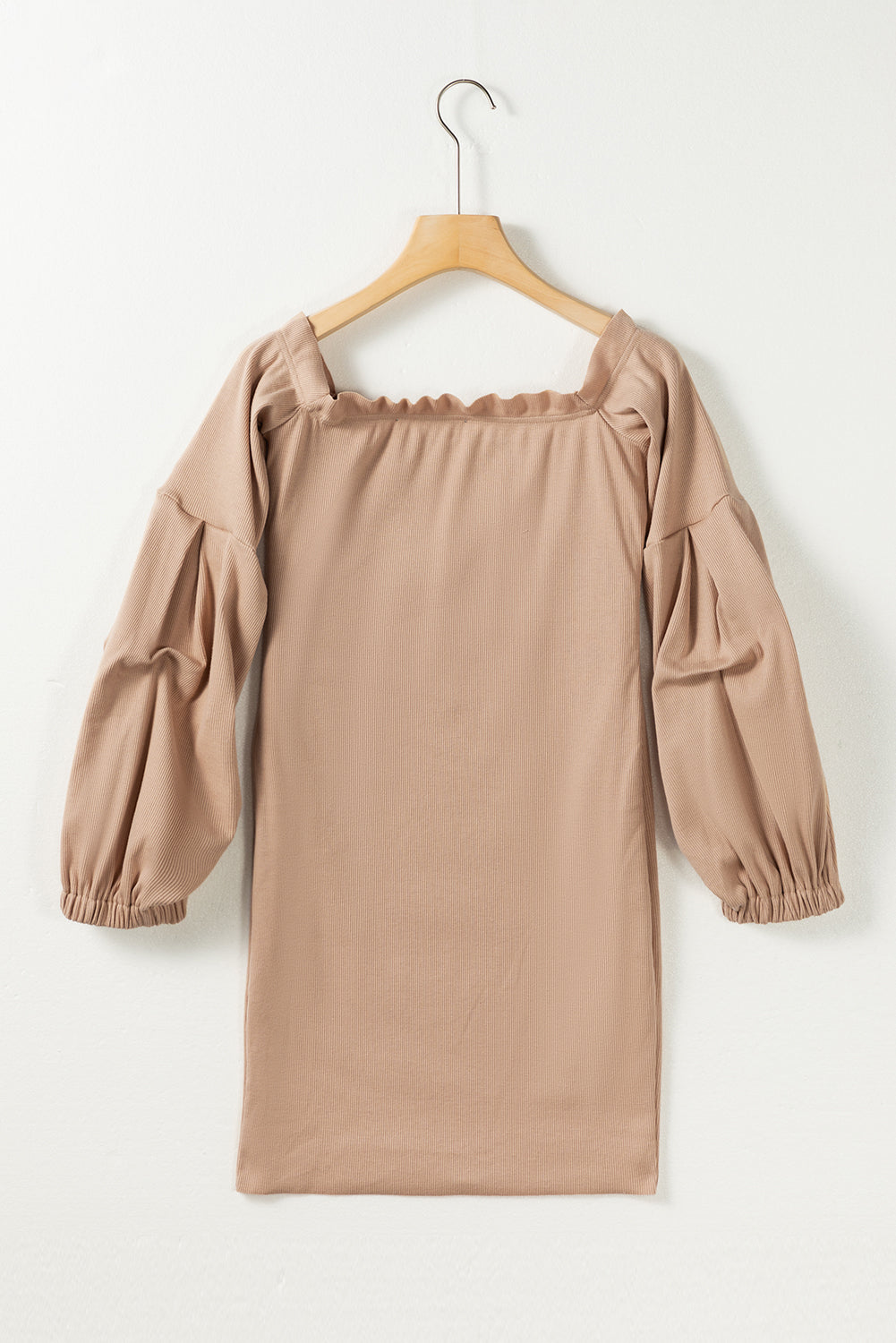 Ruched Off Shoulder Long Sleeve Dress - Classique Collection
