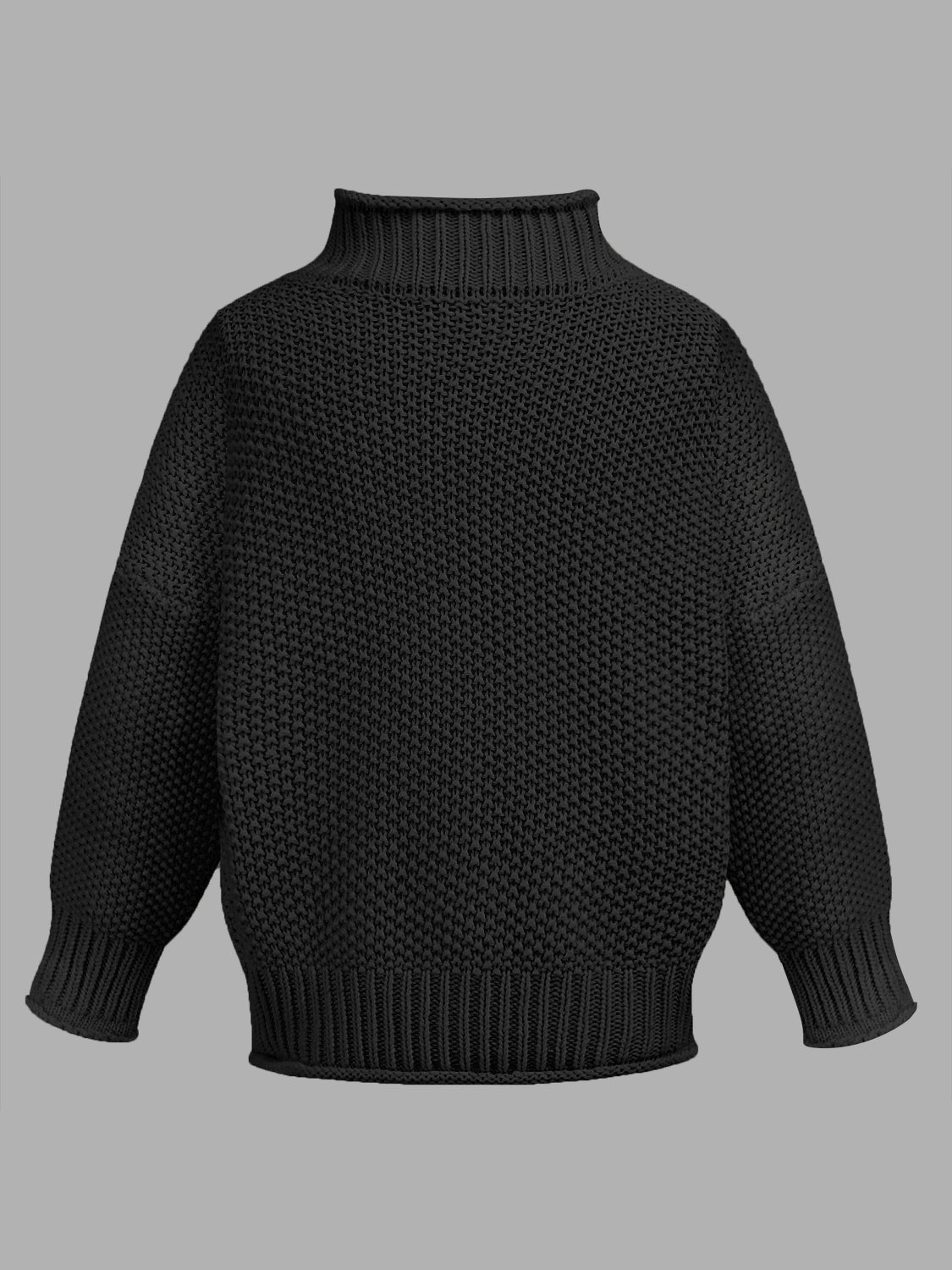 Turtleneck Long Sleeve Sweater - ClassiQ