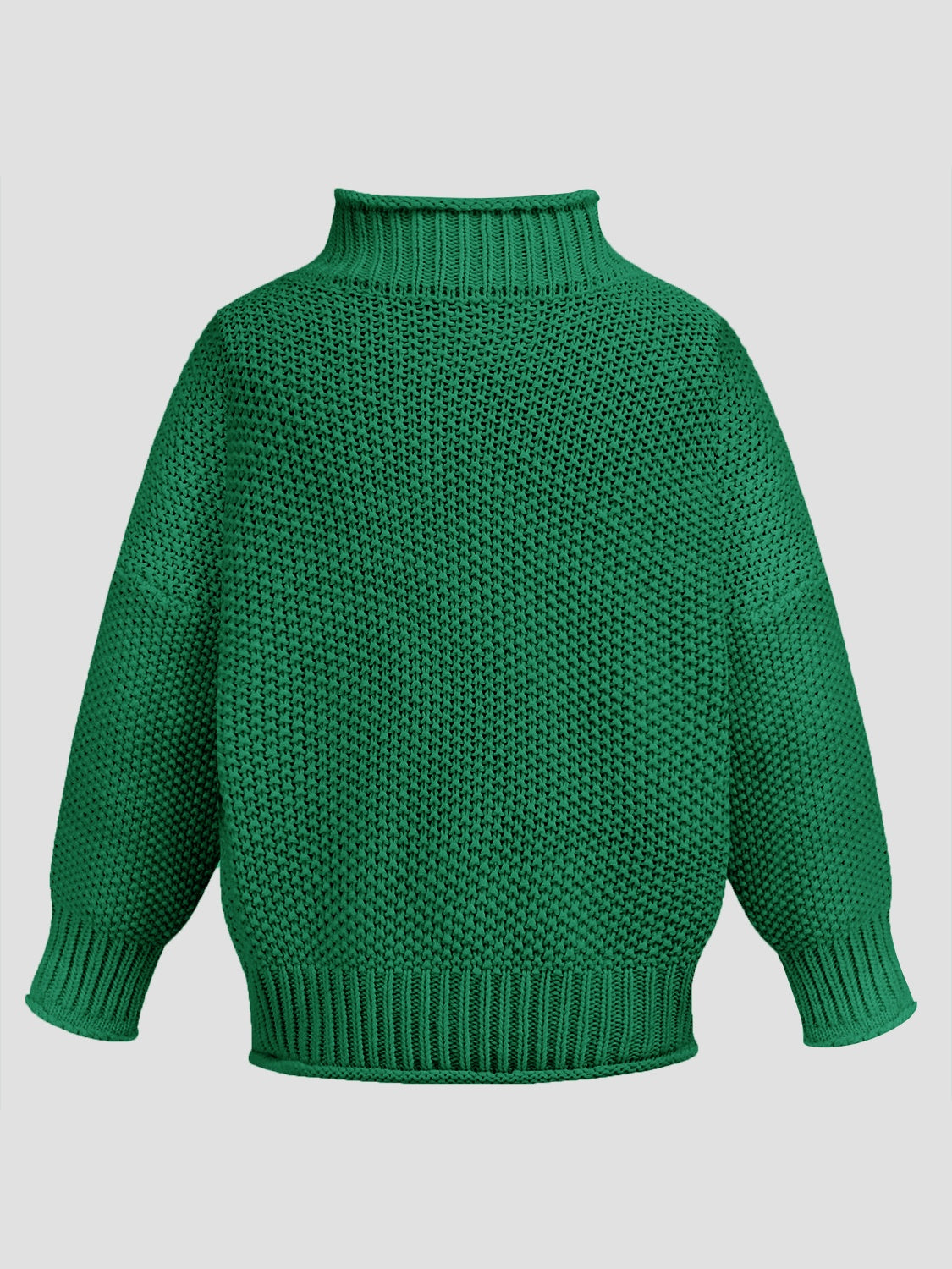 Turtleneck Long Sleeve Sweater - ClassiQ