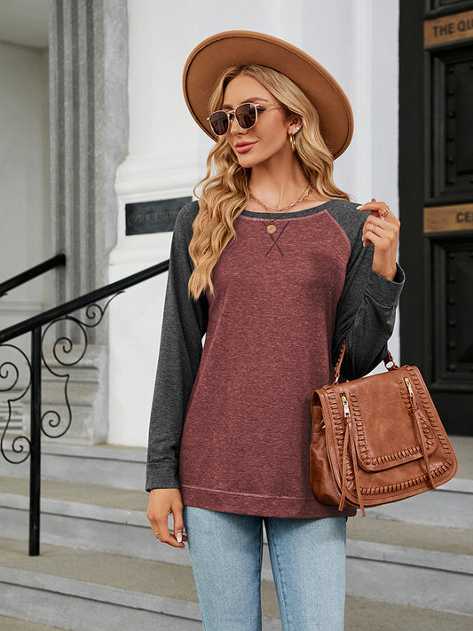 Round Neck Raglan Sleeve T-Shirt - Classique Collection