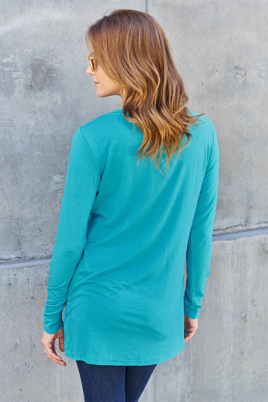 Basic Bae Full Size Round Neck Long Sleeve Top - Classique Collection