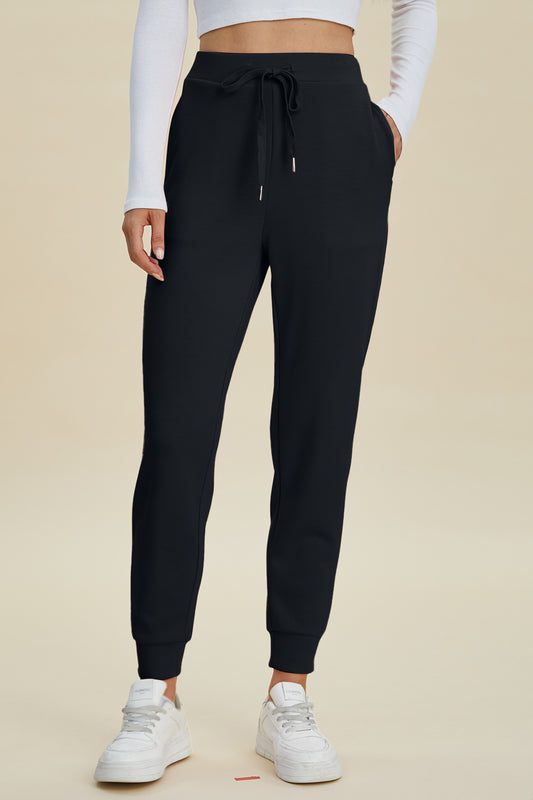 Basic Bae Full Size Air Scuba Drawstring High Waist Joggers - Classique Collection