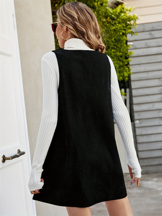 V-Neck Sleeveless Mini Dress - Classique Collection