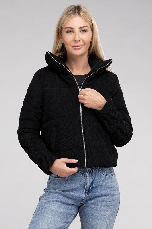Corduroy Zip-Up Jacket - Classique Collection