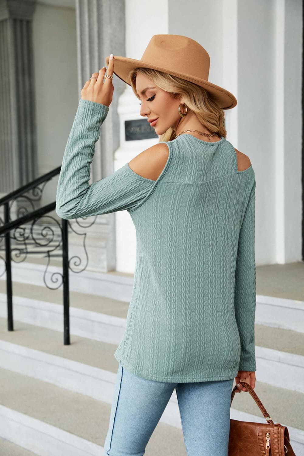 Dropped Shoulder Long Sleeve Blouse - Classique Collection