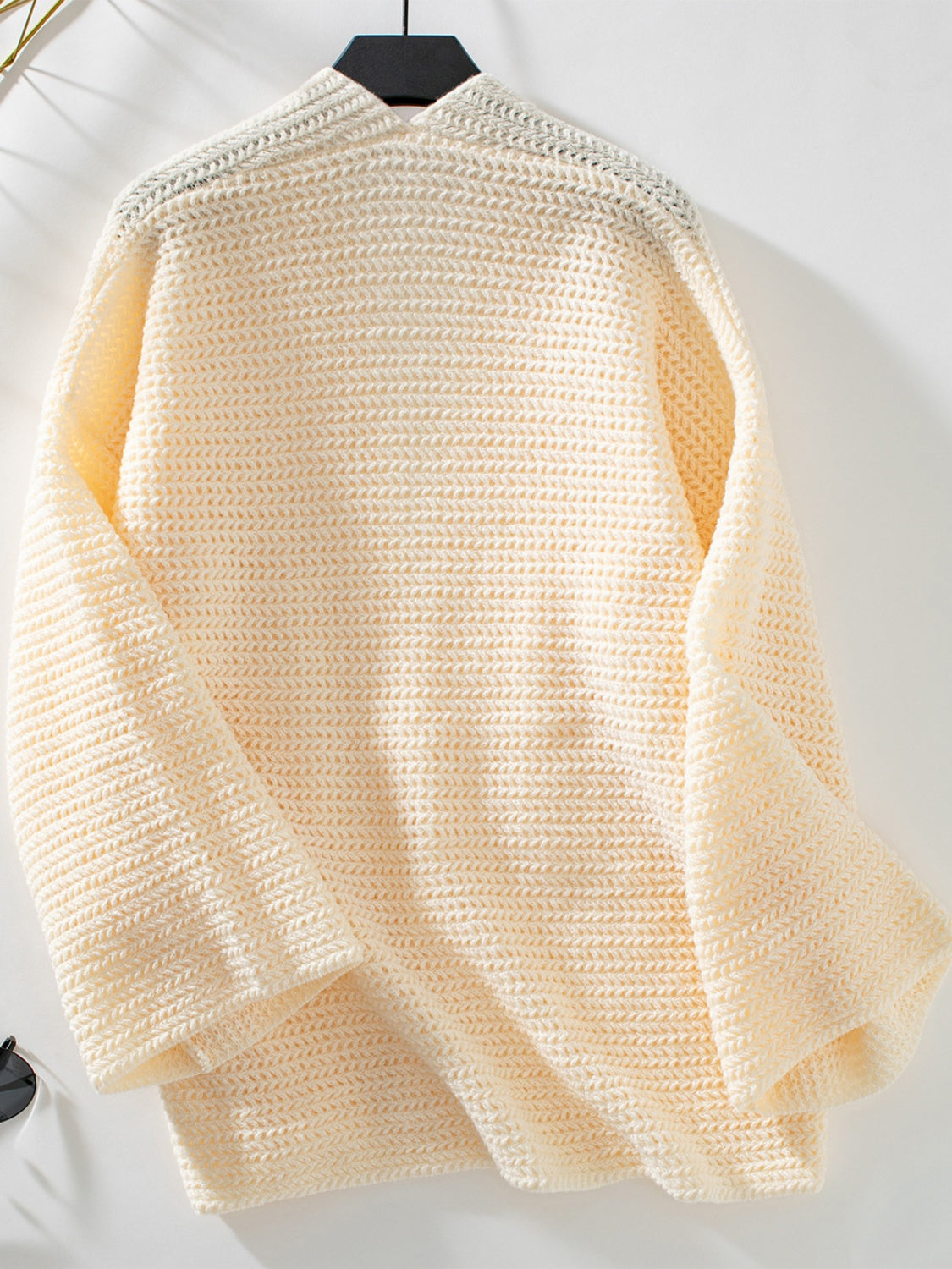 Open Front Long Sleeve Cardigan - ClassiQ