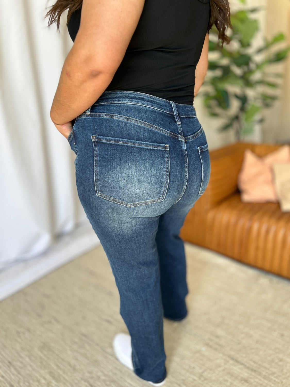 RFM Full Size High Rise Straight Tummy Control Jeans - Classique Collection