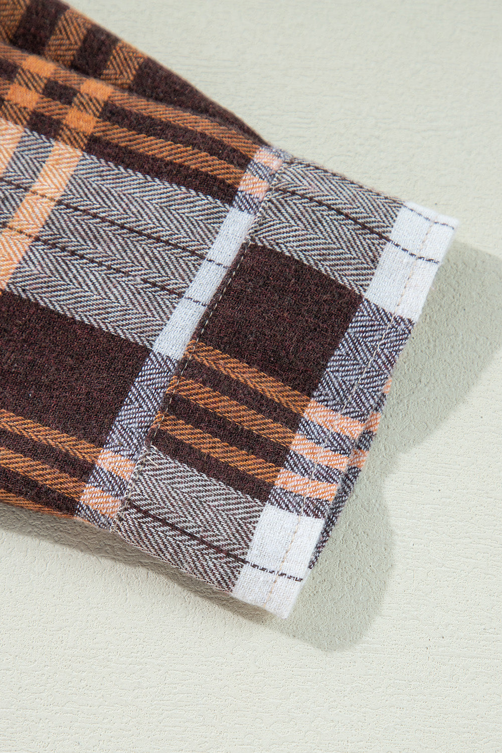Plaid Button Up Long Sleeve Shacket - Classique Collection