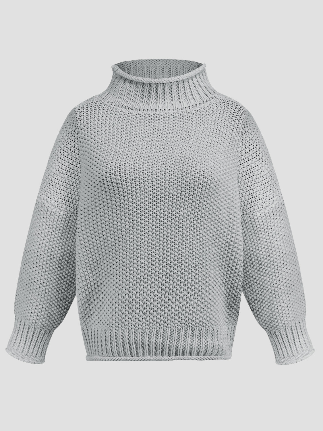 Turtleneck Long Sleeve Sweater - ClassiQ