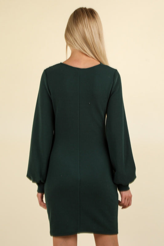 VERY J Ruched Detail Bodycon Mini Dress - Classique Collection