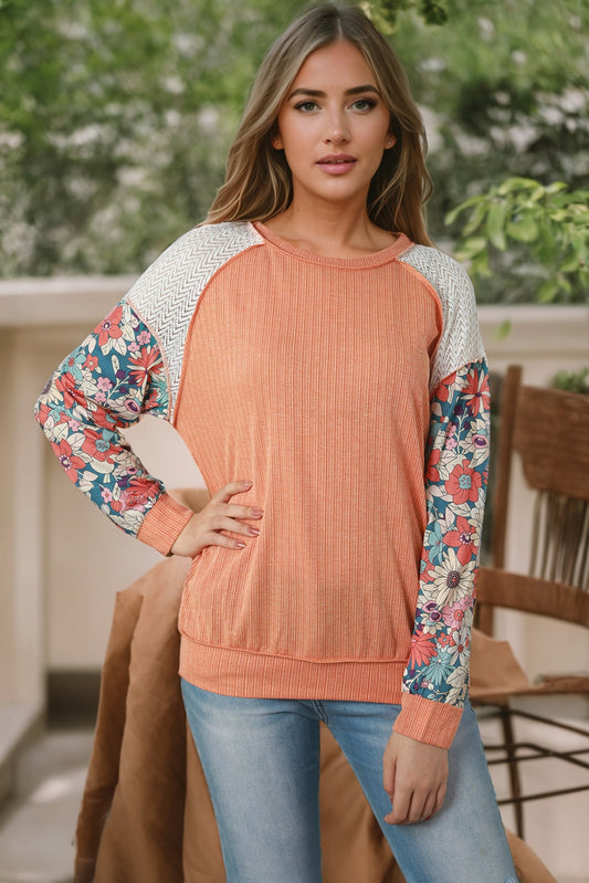 Exposed Seam Round Neck Blouse - Classique Collection