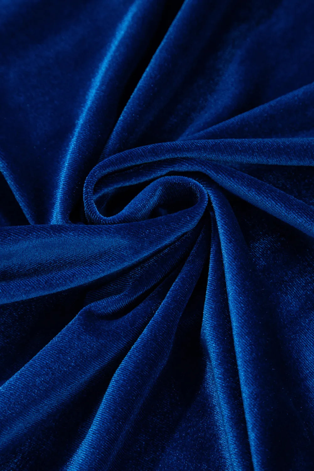 Velvet Round Neck Puff Sleeve Dress - Classique Collection