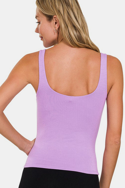 Zenana V-Neck Slim Tank - Classique Collection