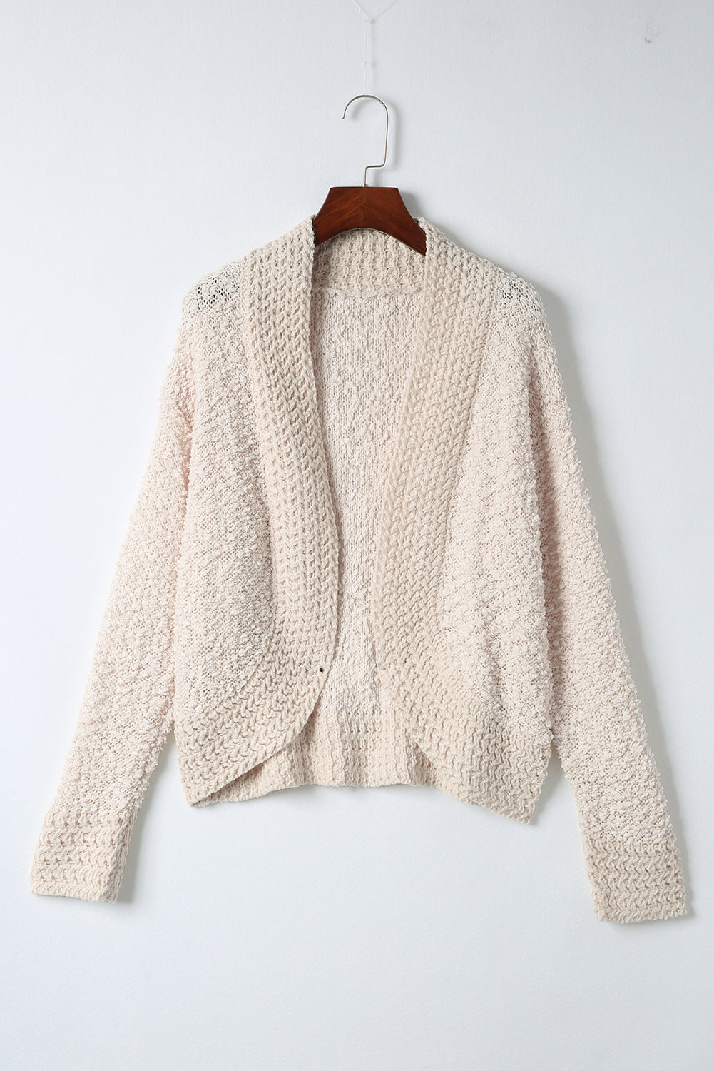Solid Color Open Front Cardigan - Classique Collection