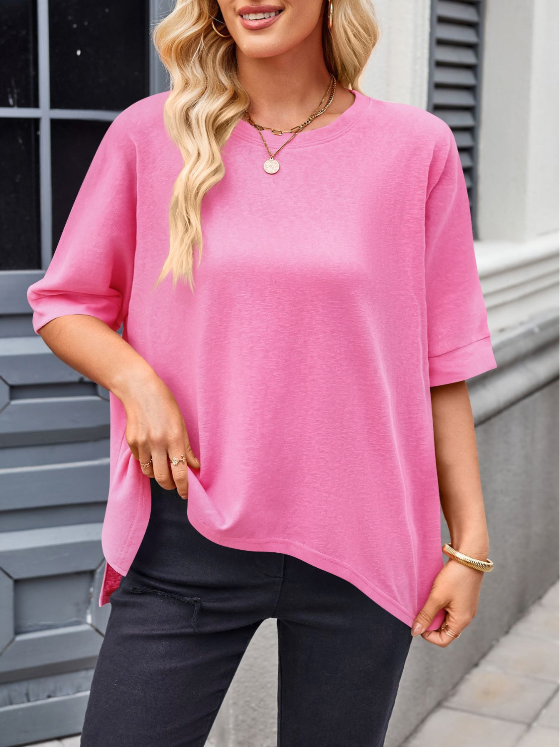 Lovelet Round Neck Half Sleeve T-Shirt - Classique Collection