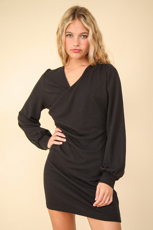 VERY J Ruched Detail Bodycon Mini Dress - Classique Collection