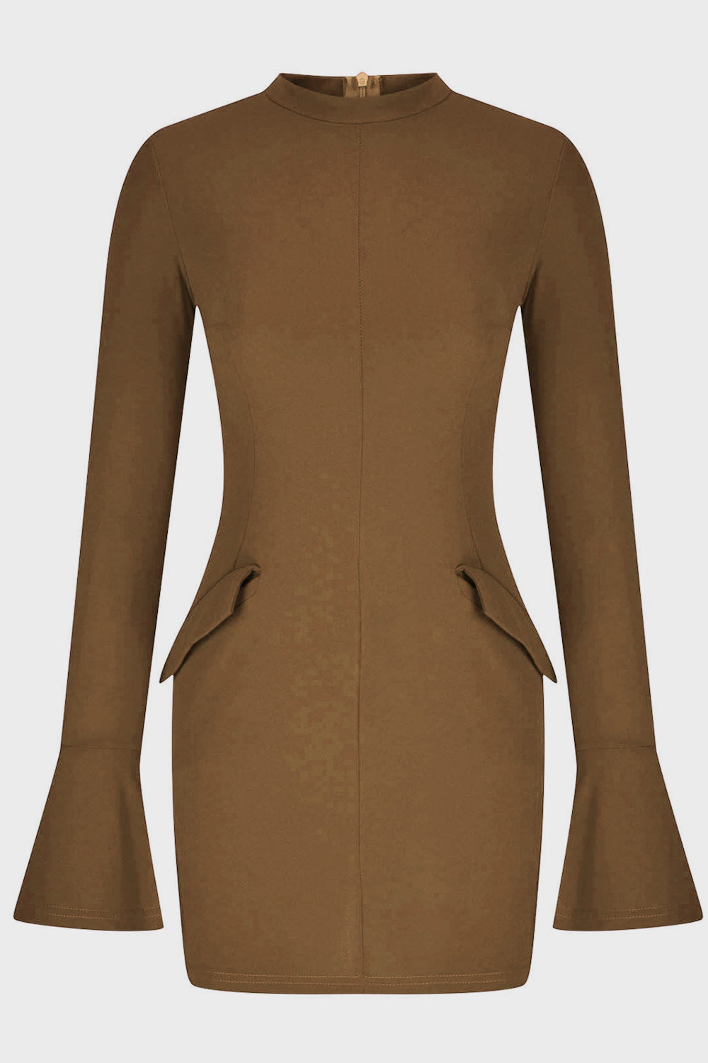 Mock Neck Long Sleeve Mini Dress - Classique Collection
