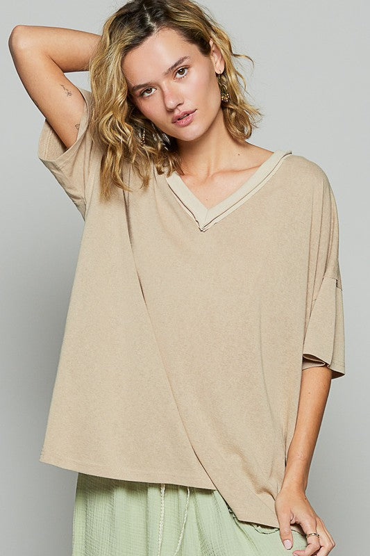 POL V-Neck Half Sleeve T-Shirt - Classique Collection