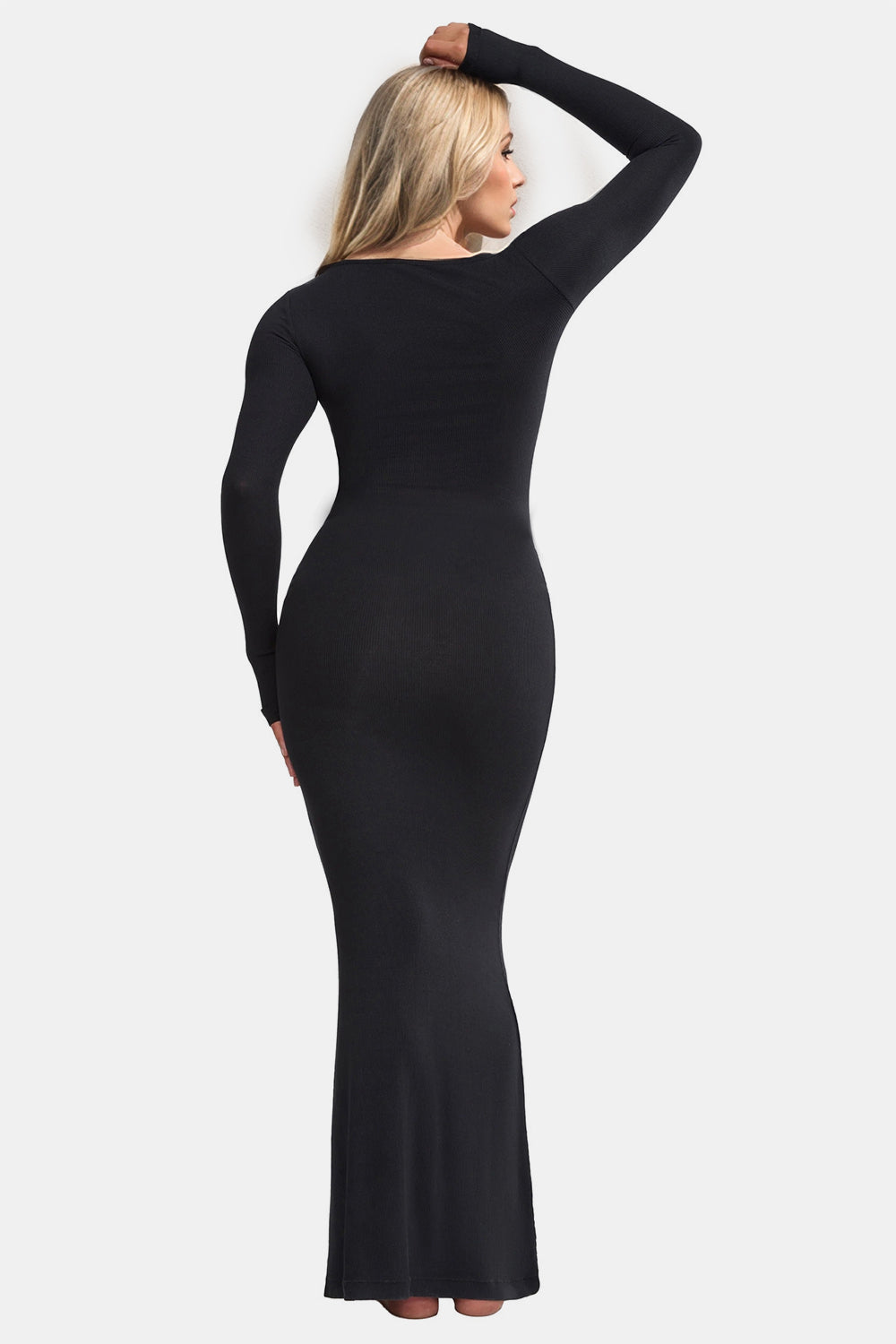 Basic Bae Built-In Shapewear Square Neck Long Sleeve Maxi Dress - Classique Collection