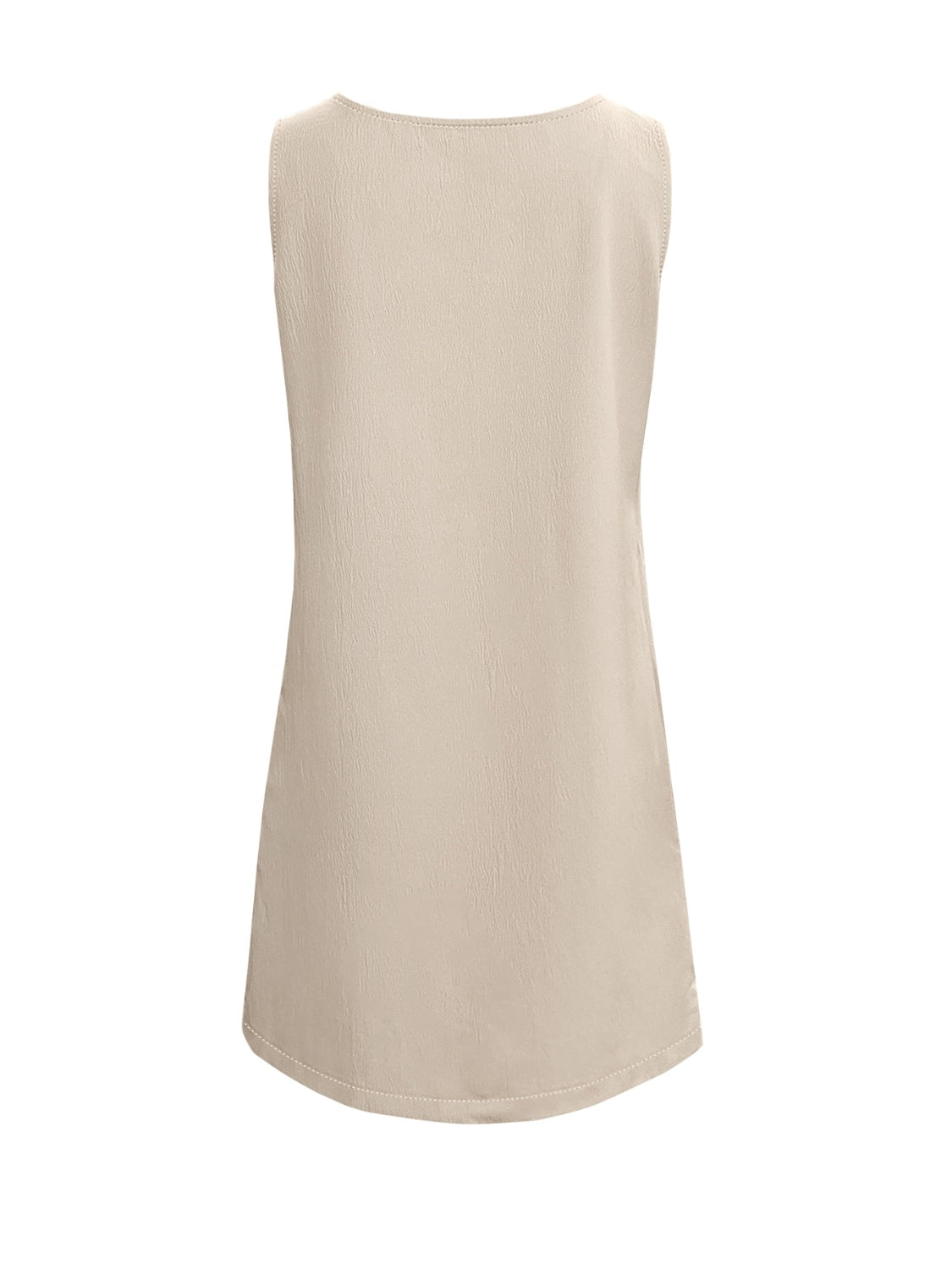 Pocketed Scoop Neck Sleeveless Dress - Classique Collection