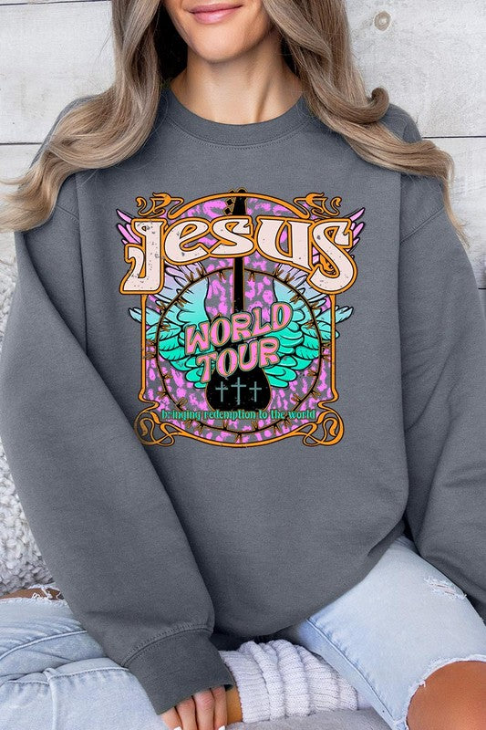 Jesus World Tour Graphic Fleece Sweatshirts - Classique Collection