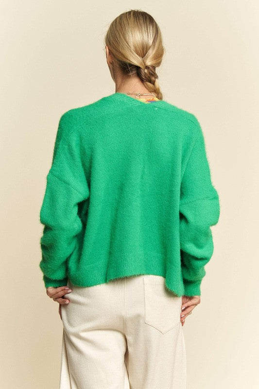 Davi & Dani Open Front Drop Shoulder Cardigan - Classique Collection