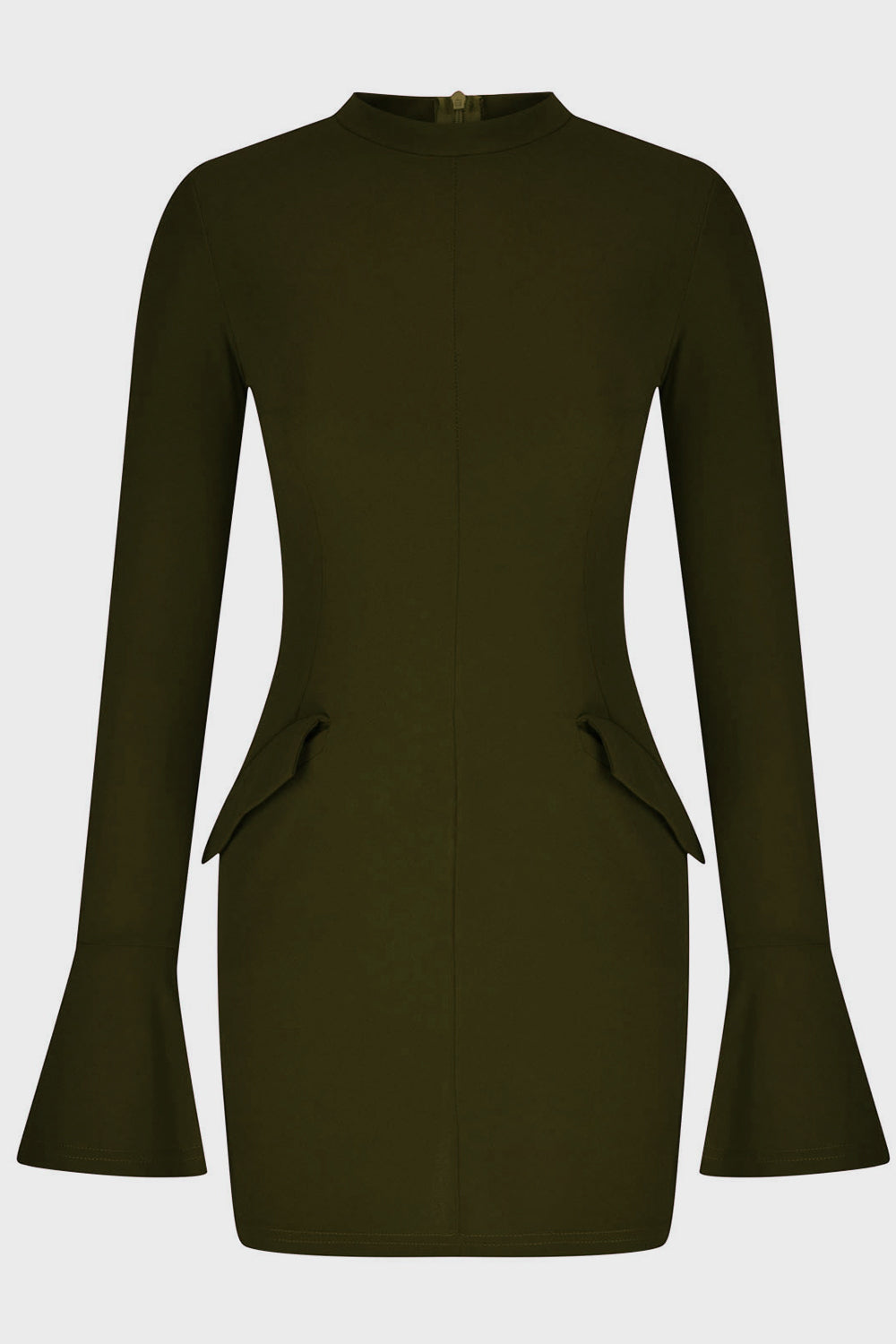 Mock Neck Long Sleeve Mini Dress - Classique Collection