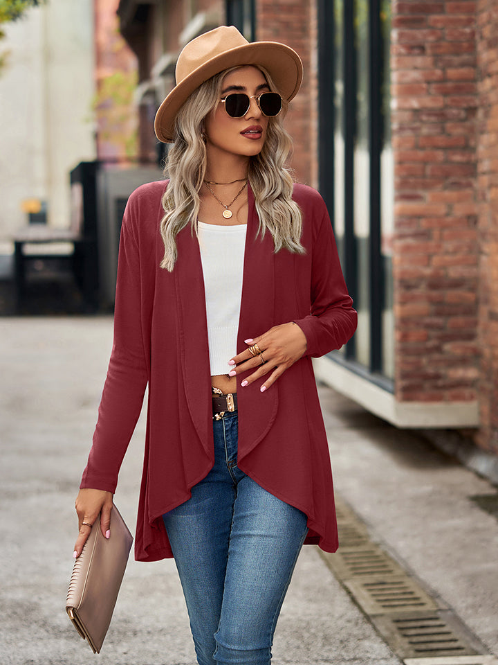 Open Front Long Sleeve Cardigan - Classique Collection