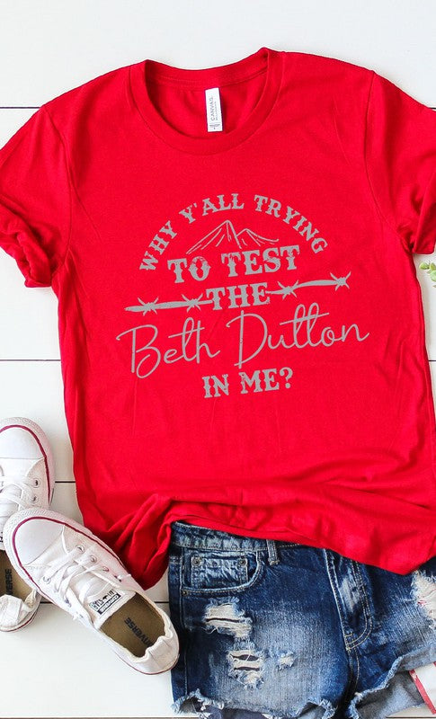 Funny Beth Dutton Graphic Tee PLUS - Classique Collection