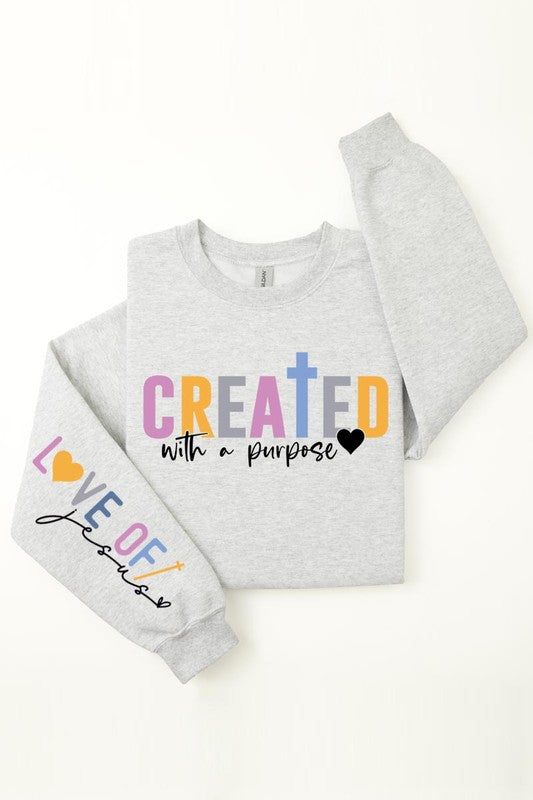 Created With a Purpose Fleece Sweatshirts - Classique Collection