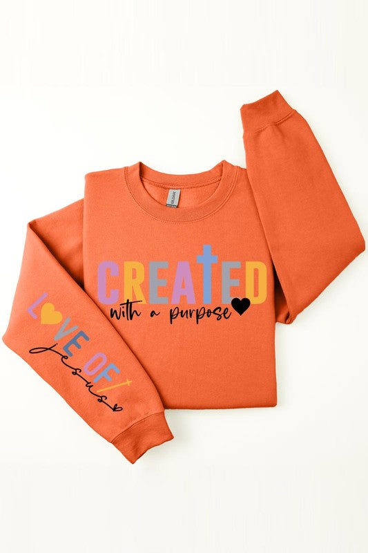 Created With a Purpose Fleece Sweatshirts - Classique Collection