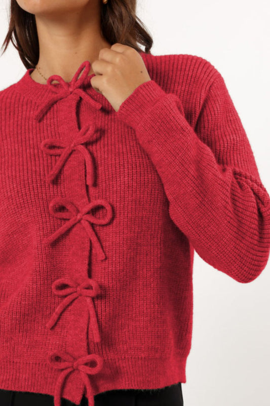 Tied Long Sleeve Cardigan - Classique Collection
