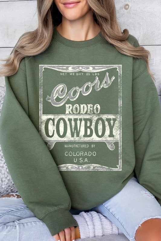 Coors Rodeo Cowboy Graphic Fleece Sweatshirts - Classique Collection