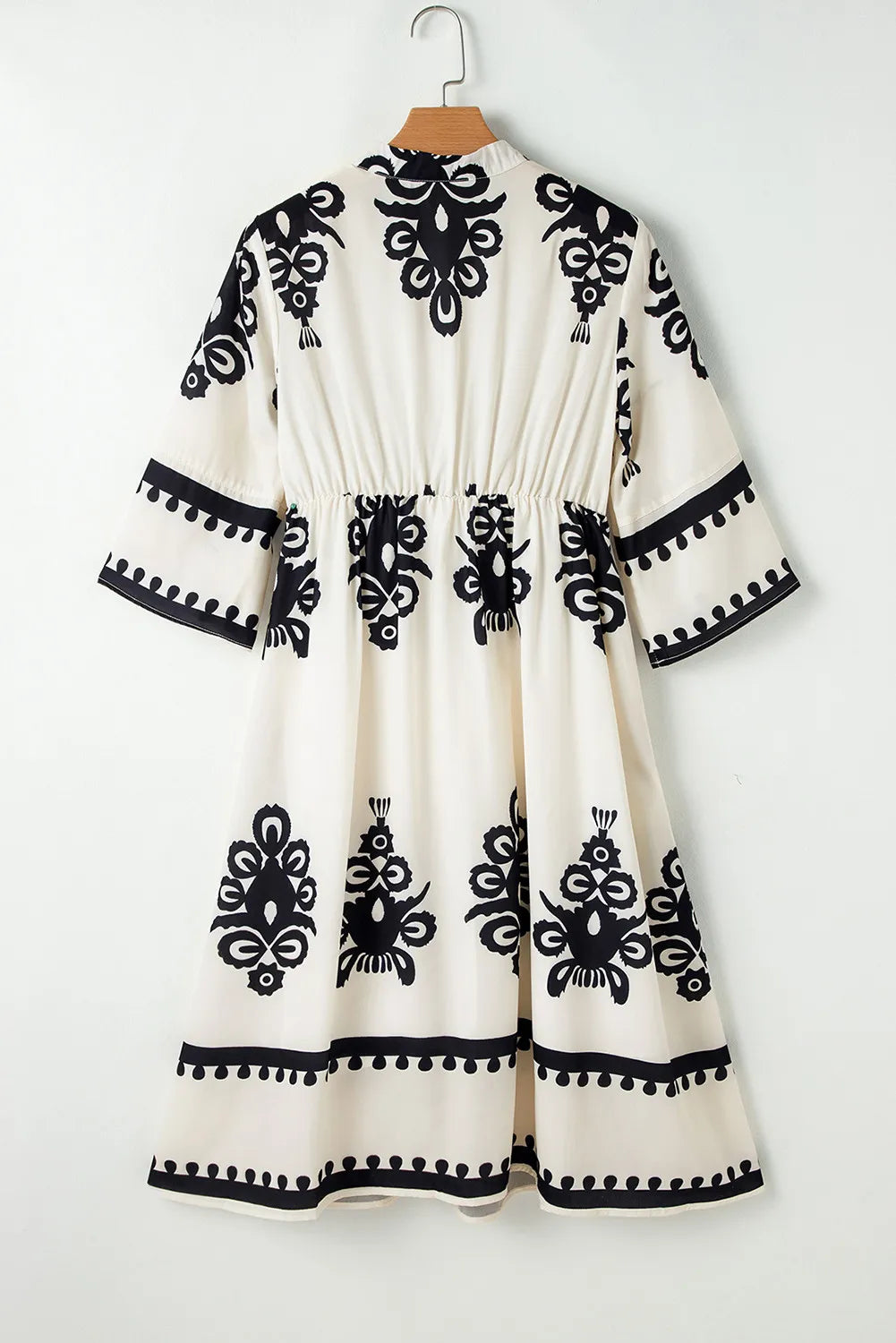 Printed Half Sleeve Knee Length Dress - Classique Collection