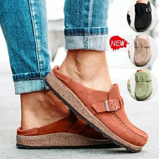 Comemore Women Retro Shoes Slip on Mules Ladies Comfort Flats Female New Plus Size 43 Casual Men Summer Flat Clogs Zapatos Mujer