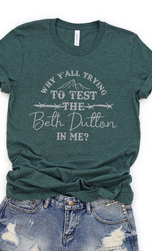 Funny Beth Dutton Graphic Tee PLUS - Classique Collection