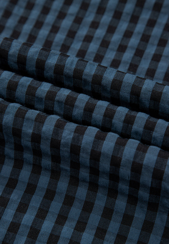 Plaid Wide Strap Wide Leg Overalls - ClassiQ