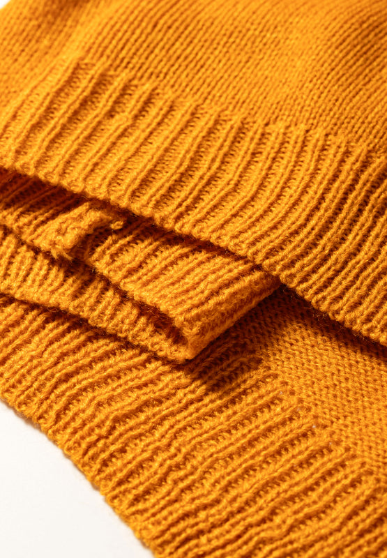 Pompom Color Block Open Front Cardigan - ClassiQ