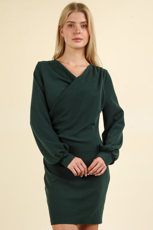 VERY J Ruched Detail Bodycon Mini Dress - Classique Collection