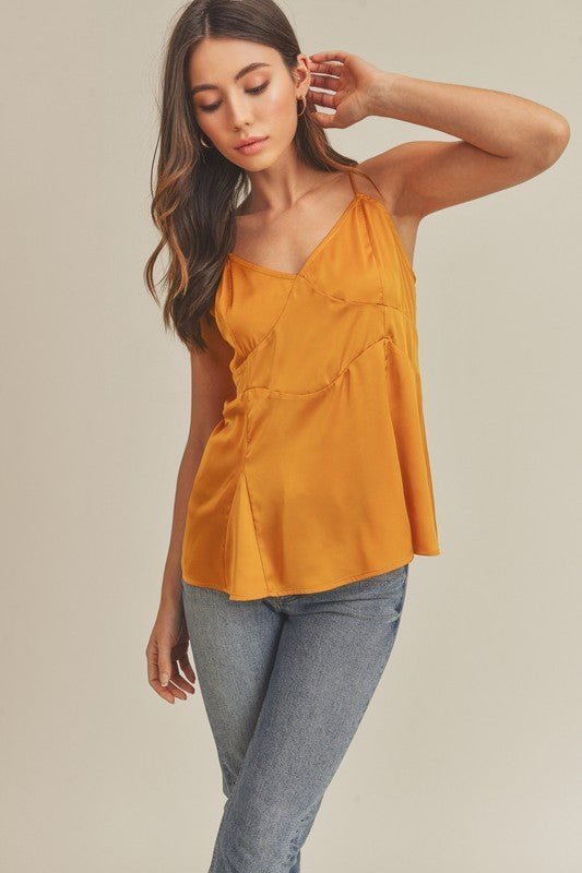 Aemi + Co Tie Back V - Neck Cami