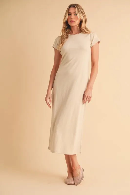 Aemi+Co Short Sleeve Midi Tee Dress